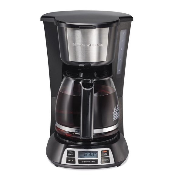 Hamilton Beach 12 cups Black/Silver Coffee Maker 49630